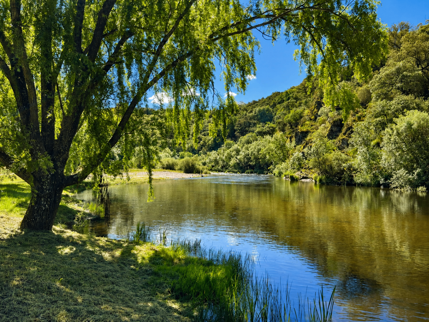 Zona tranquila del río Alagón en Sotoserrano