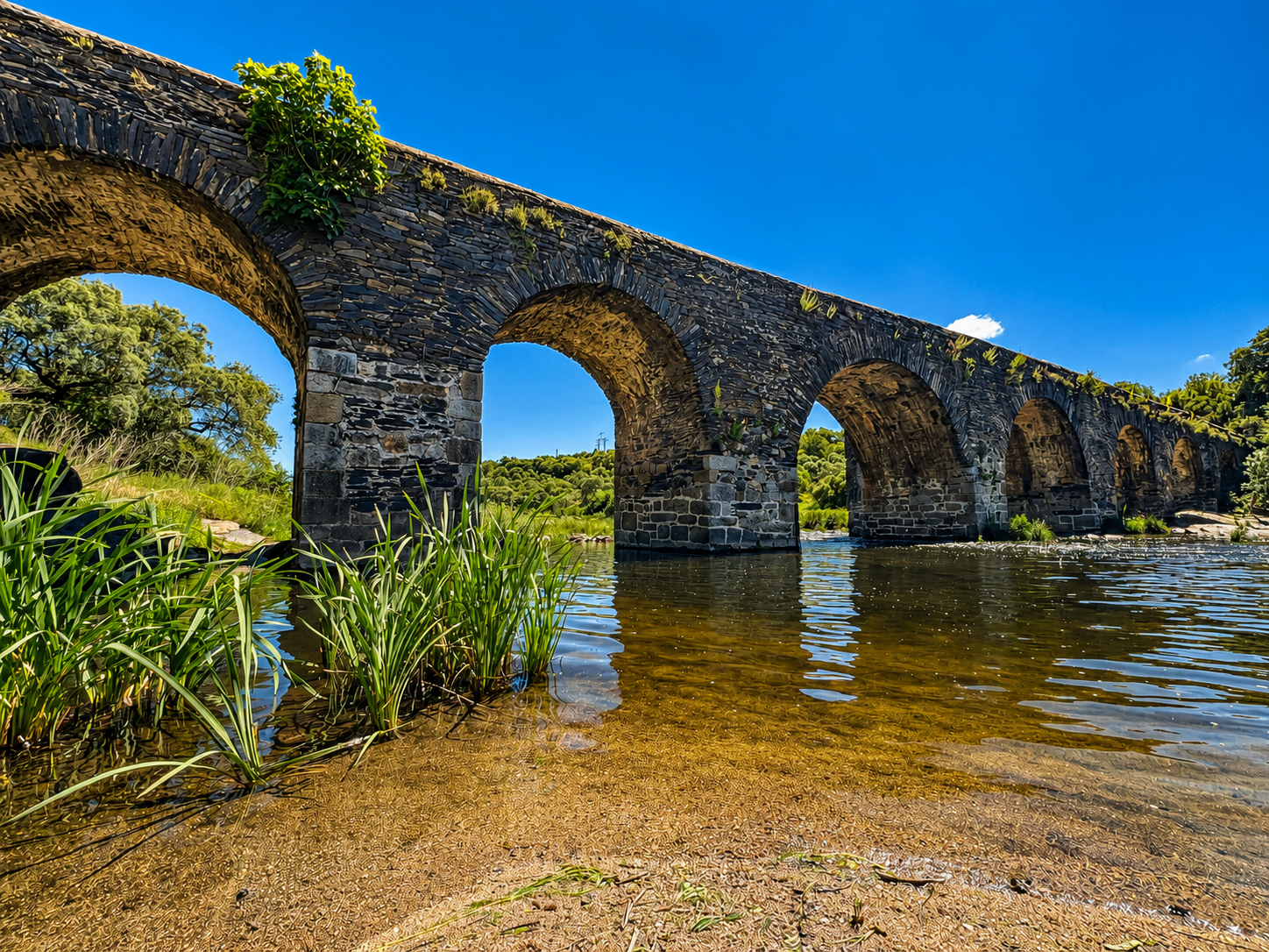 Puente junto a la zona de agua en Sotoserrano